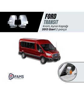Ford Transit Uyumlu Krom Ayna Kapağı 2 Prç. 2013 Üzeri P.çelik