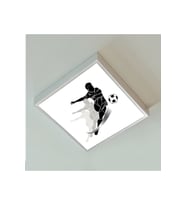 Futbol Boys Çocuk Odası Led Avize-60cmx 60xm Büyük Kare-1.5kg Hafif- 54w Güç-kolay Montaj-lüx Ürün