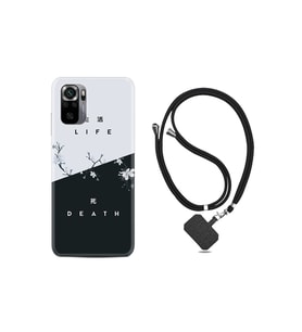 Xiaomi Redmi Note 11 Se Kılıf Ipli Boyun Askılı Desenli Silikon Life And Death 1339
