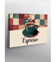 Kanvas Tablo Espresso Kahve Posteri