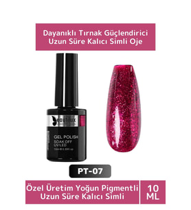 Özel Üretim Yüksek Pigmentli Hızlı Kuruyan Tırnak Güçlendirici 3 Aşamalı Kalıcı Simli Oje 10 Ml