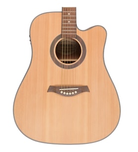 Madison MAG-41MCE-N Elektro Akustik Gitar (Başlangıç/Orta - Cutaway)  41 İnç Dreadnought Kasa, Dahili Ekolayzer ve Preamp, Naturel Parlak Bitiş  Ölçüler: 648 mm Skala Uzunluğu