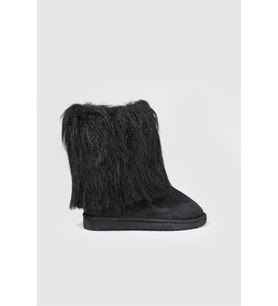 TÜYLÜ UGG Sıyah Kadın Bot UGGTÜYLÜ (Siyah)