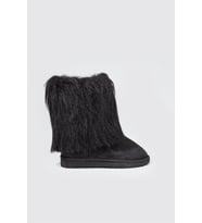 TÜYLÜ UGG Sıyah Kadın Bot UGGTÜYLÜ (Siyah)