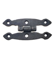 Antika Tarz Dekoratif Pirinç Dar Menteşe - 75x39 mm, Oksit