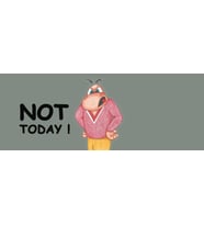 Not Today! ( Bugün Değil! ENG) Hediye Kupa Love Bug-T
