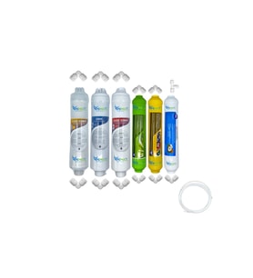 PWS Kapalı Kasa Su Arıtma Cihazlarına uygun Eco 6li mebransız  alkali +mineral +tatlandırıcı set