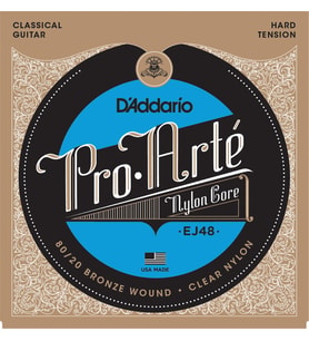 D'Addario EJ48 Pro-Arte Serisi Klasik Gitar Tel Seti (Hard Tension - 80/20 Bronze)