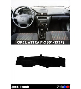 Opel Astra F (1991-1997) 3d Torpido Koruma Kılıfı - Ön Göğüs Kaplama - Siyah Şerit