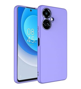 Coverzone Tecno Spark 9 Pro ?le Uyumlu K?l?f Z-Mara Lansman Vieri Tam Koruma Arka Kapak Kamera Koruma �?k?nt?l? P�r�zs�z Y�zey Lila