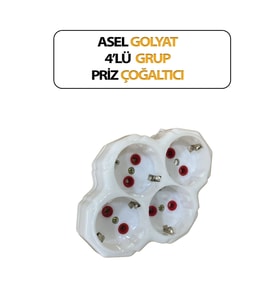 4'lü Golyat Priz Fiş Çoğaltıcı