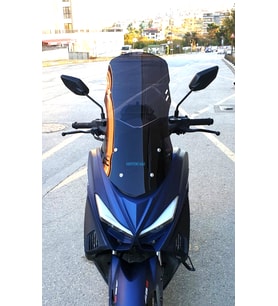 MOTOCAM Arora Max T Easy 125 Ön Cam 2022-2026 Model 65cm Siyah Renkli 4mm ORTA BOYLU