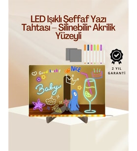 Çocuklar İçin Renkli LED Mesaj Tahtası – Neon Kalemli, Eğlenceli ve Yaratıcı Yazı Panosu