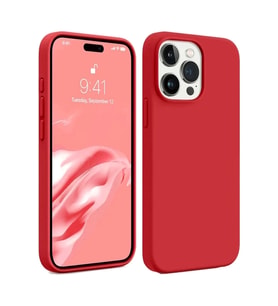 Durukar® iPhone 15 Pro Kılıf First Silikon - Kırmızı