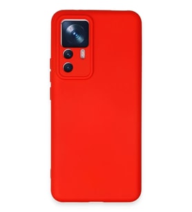 Mi 12T Pro Kılıf Nano içi Kadife Silikon - Kırmızı