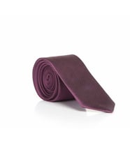 Mürdüm Slim Fit Düz Renk Dokuma Kravat / DDK-13 (Renksiz)