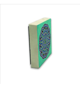Cuma Cami Çinisi (İran) Baskılı Doğaltaş  Magnet(KD-053)Buzdolabı Süsü