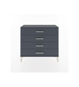 Arges Şifonyer 4 Çekmeceli 88x30x80 Antrasit-Antrasit