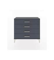 Arges Şifonyer 4 Çekmeceli 88x30x80 Antrasit-Antrasit