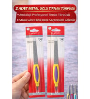 2 Adet Metal Uçlu Tırnak Törpüsü Blister Ambalajlı Profesyonel Manikür Törpüsü