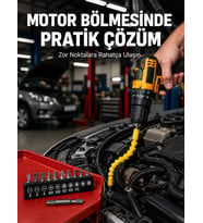 12 Parça Vidalama Uç Seti Akrobat Tasarım Dayanıklı Metal Yeni Nesil