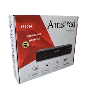 AMSTRAD 1680 M - Full Hd Kasalı Uydu Alıcısı - ( Kanallar Yüklü - Tkgs - Usb - Hdmi - Scart )