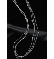 Nazar Boncuk Zincir Kolye Rose 925 Ayar Gümüş Kolye (Silver)