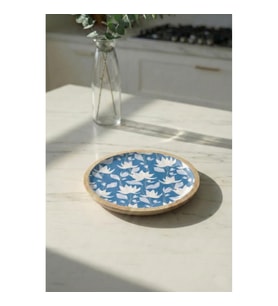 Mango Agacı Pasta Tabağı & Sunum Tabağı 20 Cm Desenli