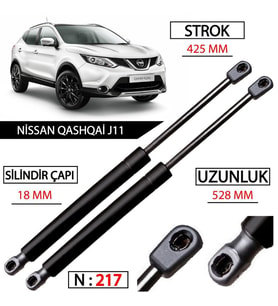 NİSSAN QASHQAİ J11 BAGAJ AMORTİSÖRÜ
