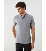 LCWAIKIKI Classic Gri Polo Yaka Pike Erkek Tişört