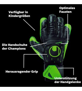 uhlsport Classic Soft Advanced Kaleci Eldiveni 101132401 (Siyah)