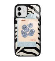 iPhone 12 Zebra Emoji Tasarımlı Glossy Telefon Kılıfı