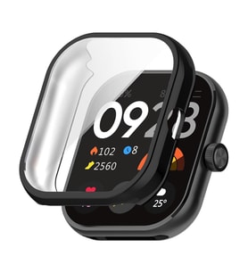 Microsonic Xiaomi Redmi Watch 4 Kılıf 360 Full Round Soft Silicone Siyah (Siyah)