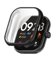 Microsonic Xiaomi Redmi Watch 4 Kılıf 360 Full Round Soft Silicone Siyah (Siyah)