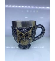 Baykuş Çelik Kupa Bardak Kod 6931