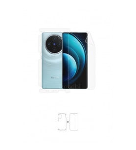 Vivo X100 Ön, Arka ve Yan 360 Derece Tam Kaplama Poliüretan Film