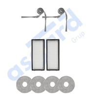 Roborock Saros Z70 Uyumlu 2 Yan Fırça 2 Filtre 4 Mop