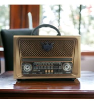 Nostaljik Görünümlü USB SD AUX Bluetooth Destekli Şarjlı Radyo RT-780