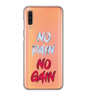Samsung Galaxy A70 Uyumlu Fitness Tasarımlı Şeffaf Telefon Kılıfı