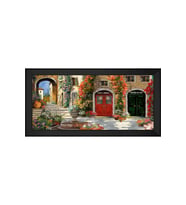 Manzara Temalı Kanvas Tablo 50 x 70 cm Siyah Çerçeve