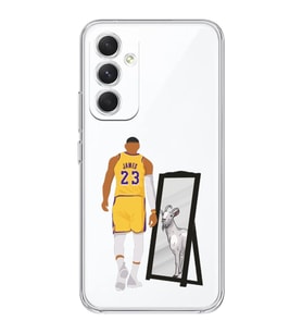 Samsung Galaxy A34 Uyumlu Lebron James Goat Tasarımlı Şeffaf Telefon Kılıfı