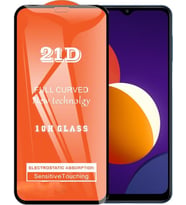 Samsung Uyumlu M12 Ekran Koruyucu 21D Tam Kaplayan Kavisli