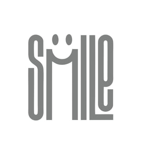 Smile Sticker  17x17 Cm Gri
