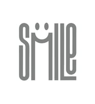 Smile Sticker  17x17 Cm Gri