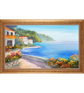 ALTIN ÇERÇEVELİ PASPARTULU TABLO CR594