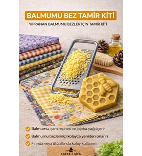 Balmumu Bez Tamir Kiti – Doğal Balmumu Bez Yenileme Bloğu  Balmumu, Çam Reçinesi ve Jojoba Yağlı