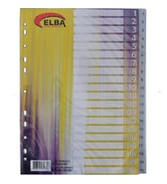 Bafix Seperatör 1-20 Rakamlı Plastik A4