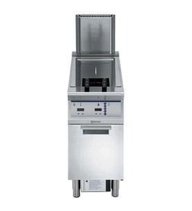 Electrolux Professional 23-lt Gazlı Fritöz, 1 "v" Tip Hazneli, Brülörler Hazne Dışında, Elektronik Kontrol, Programlanabilir Ve 2x½ Sepetli - Hp E9KKHBBAMCG