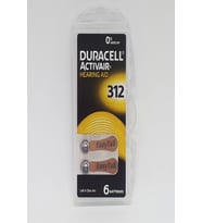 Duracell 312 Numara İşitme Cihaz Pili Kulaklık Pili 6'lı