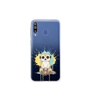 Samsung Galaxy M30 ile Uyumlu Splash Mirket Tasarımlı Şeffaf Silikon Kılıf